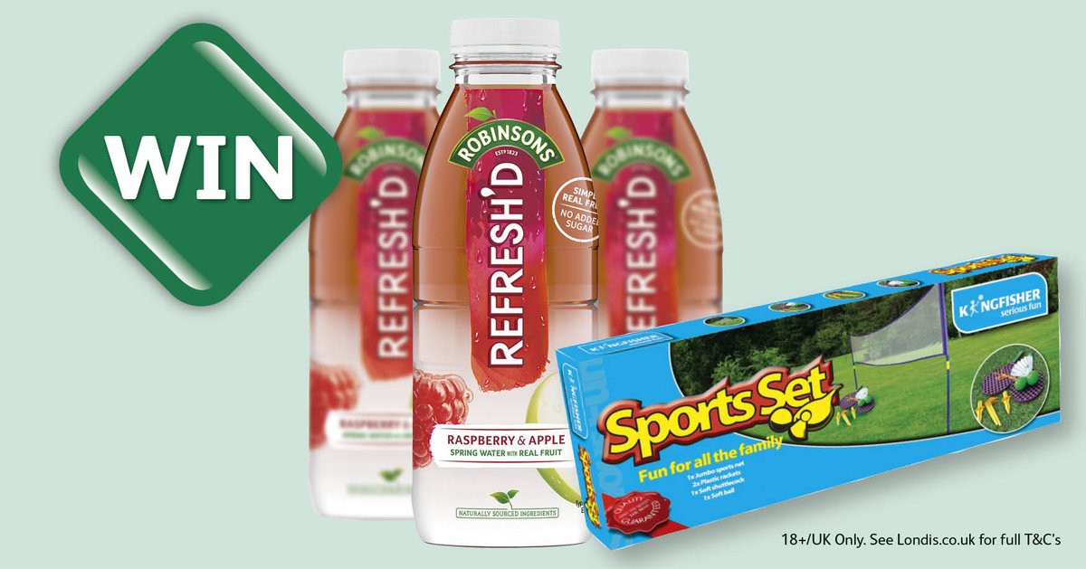 myLondis's tweet photo. To celebrate #Wimbledon we've teamed up with @DrinkRobinsons to give away 5 Family Sports Sets + NEW Refresh'd! RT &amp; F @myLondis to enter https://t.co/pQDnJngssr
