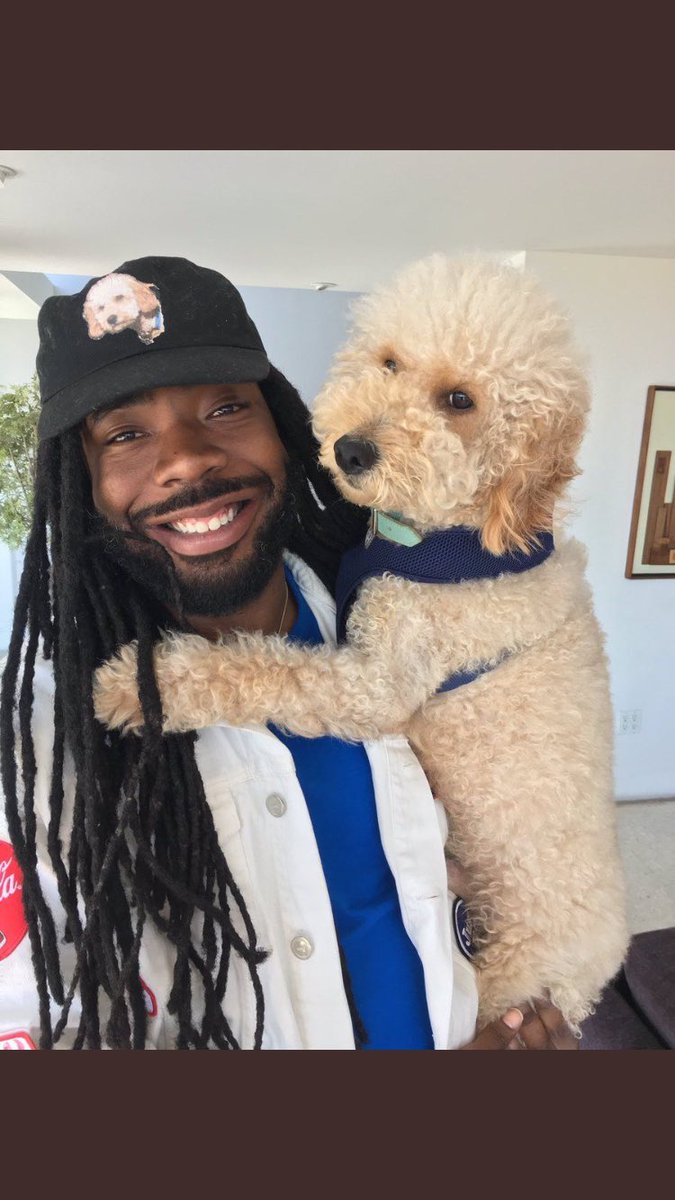 ZkKryder's tweet photo. D.R.A.M's obsession with his dog is important. https://t.co/Dv6QvtuYPr