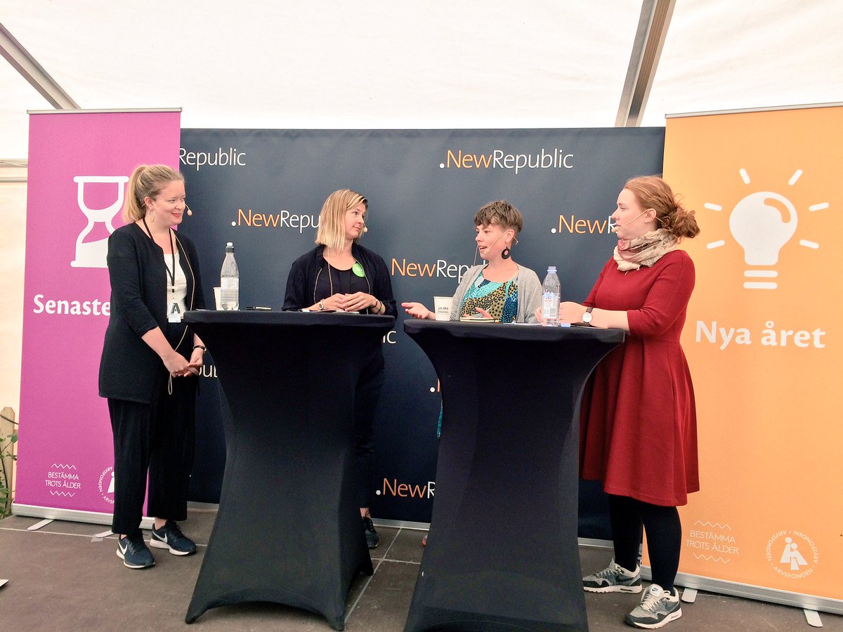 Vårt panelsamtal är igång! #almedalen #bestämmatrotsålder #openfriday #viunga 💪🏽✨