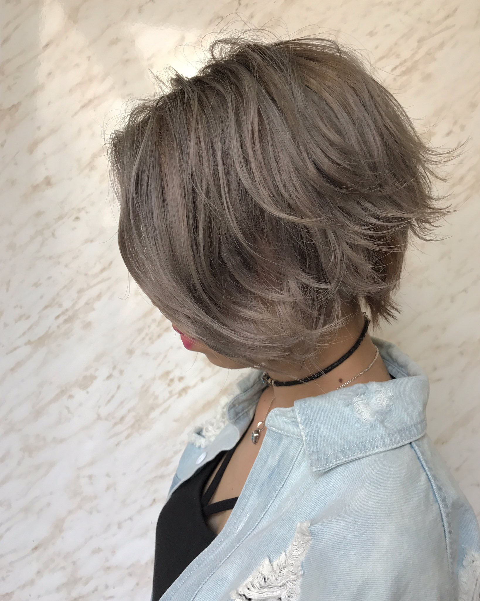 Zero パープル ベージュ Shibuya Hairsalon Zero 外国人風 Gal ハイライト バイヤージュ グレージュ ベージュ アッシュ アッシュベージュ アッシュグレー ショートヘア T Co 5lemskay1d Twitter