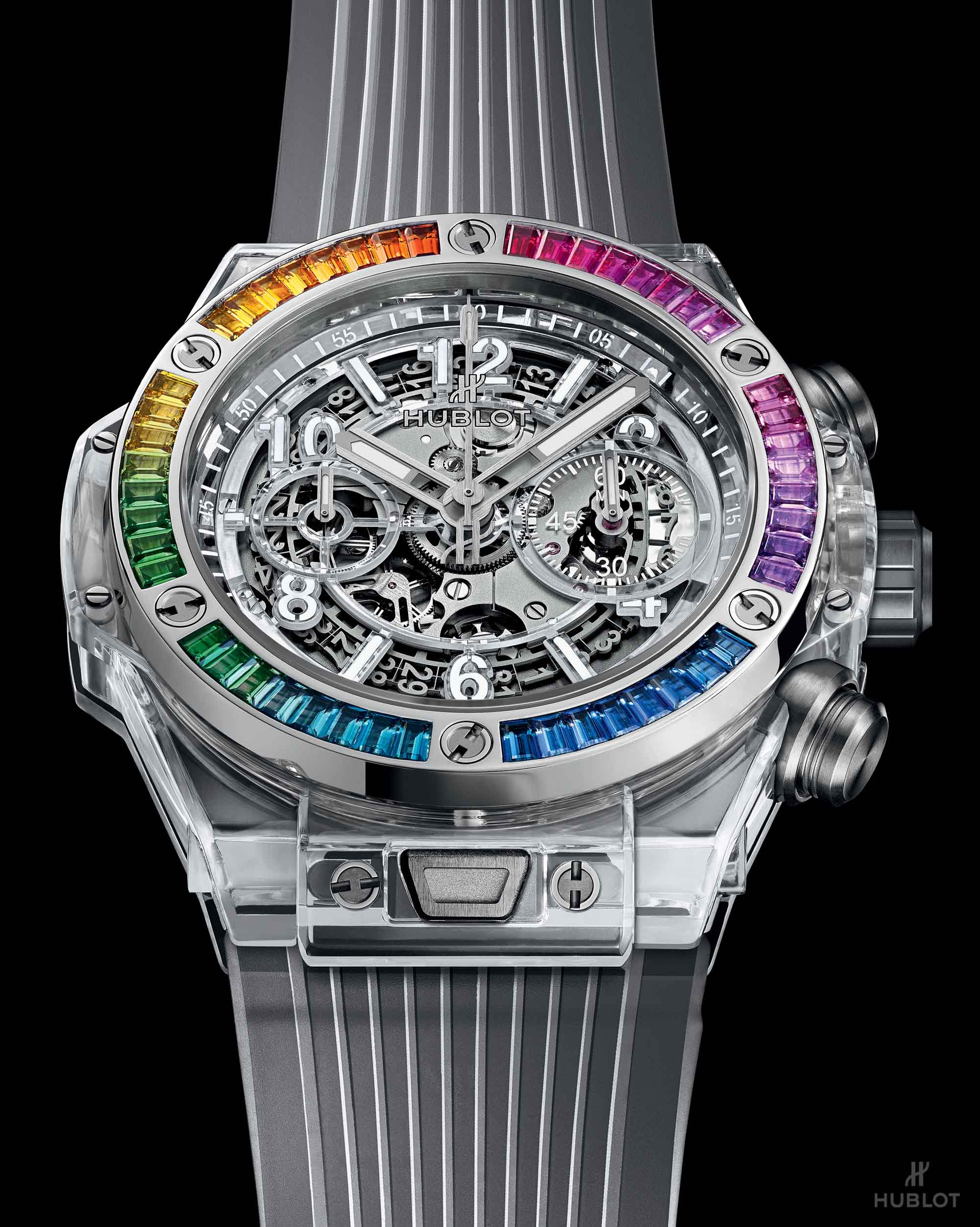 Hublot unico hotsell sapphire rainbow price
