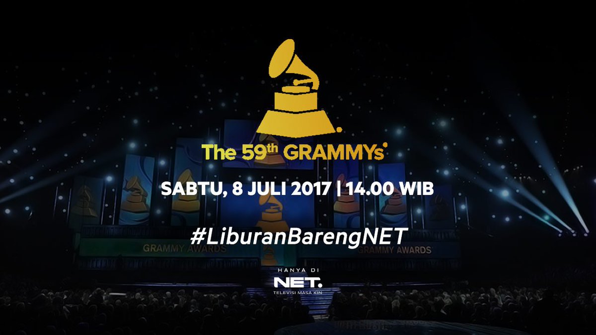 Jajaran artis kece akan menemani #LiburanBarengNET kamu di The 59th Grammy Award hari Sabtu, 8 Juli pkl 14.00 WIB.

Siapa yg kamu tunggu? 😊