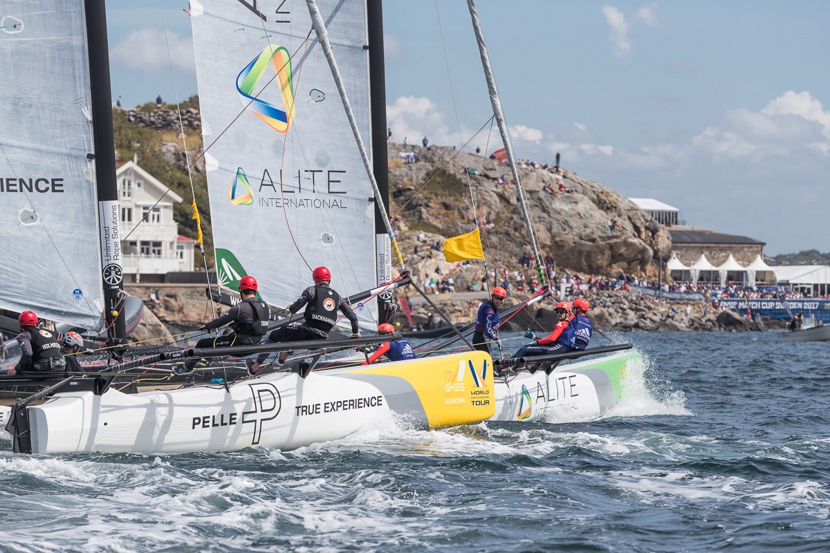 Read the full report from yesterday's racing at #matchcupsweden  wmrt.com/quarter-finali… @worldmatchracingtour #WMRT
