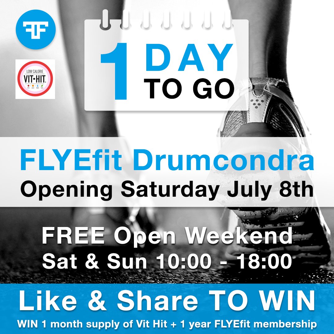 Like &amp; RT to WIN 1 months supply of <a href="/vithitdrinks/">VITHIT</a> + 1 year FLYEfit membership #Competition #free #gymlife #prize #giveaway #Dublin #fitness