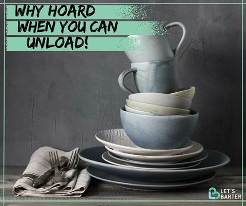 LetsBarterIndia's tweet photo. Stacks of tea sets ain't going to get used this year again! Stop hoarding and start unloading.
#WhyHoardWhenYouCanUnload #UnloadNow #LBI https://t.co/aFi7vPERuu