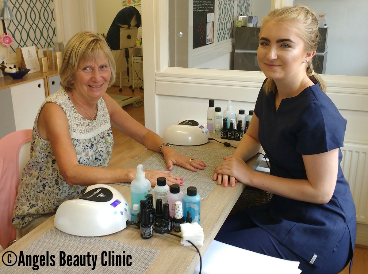 AngelsBeautySax's tweet photo. Angels Beauty Clinic have two great July offers, a Gel Manicure with Maddie for £15 and our wonderful Cool Stone Massage Pedicure for £28. https://t.co/UIX0QxioPx