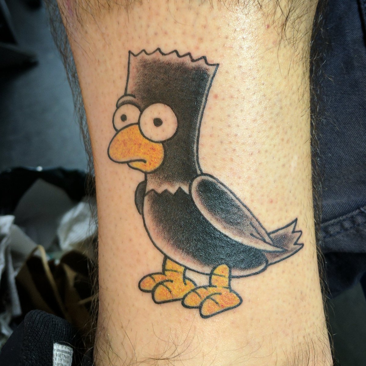 BenHasic on X: "Quoth the Raven: "Eat My Shorts" #simpsonstattoos #treehouseofhorrors #raven #TheSimpsons #tattoo https://t.co/oattSiQRnV" / X