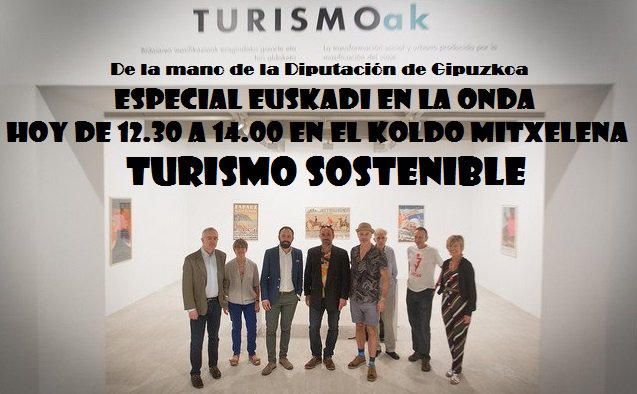 MasDUnoGipuzkoa's tweet photo. Hoy programación especial en @OndaCeroEuskadi. Euskadi en la Onda desde el Centro Cultural Koldo Mitxelena sobre Turismo sostenible. https://t.co/yfjXvc72IE
