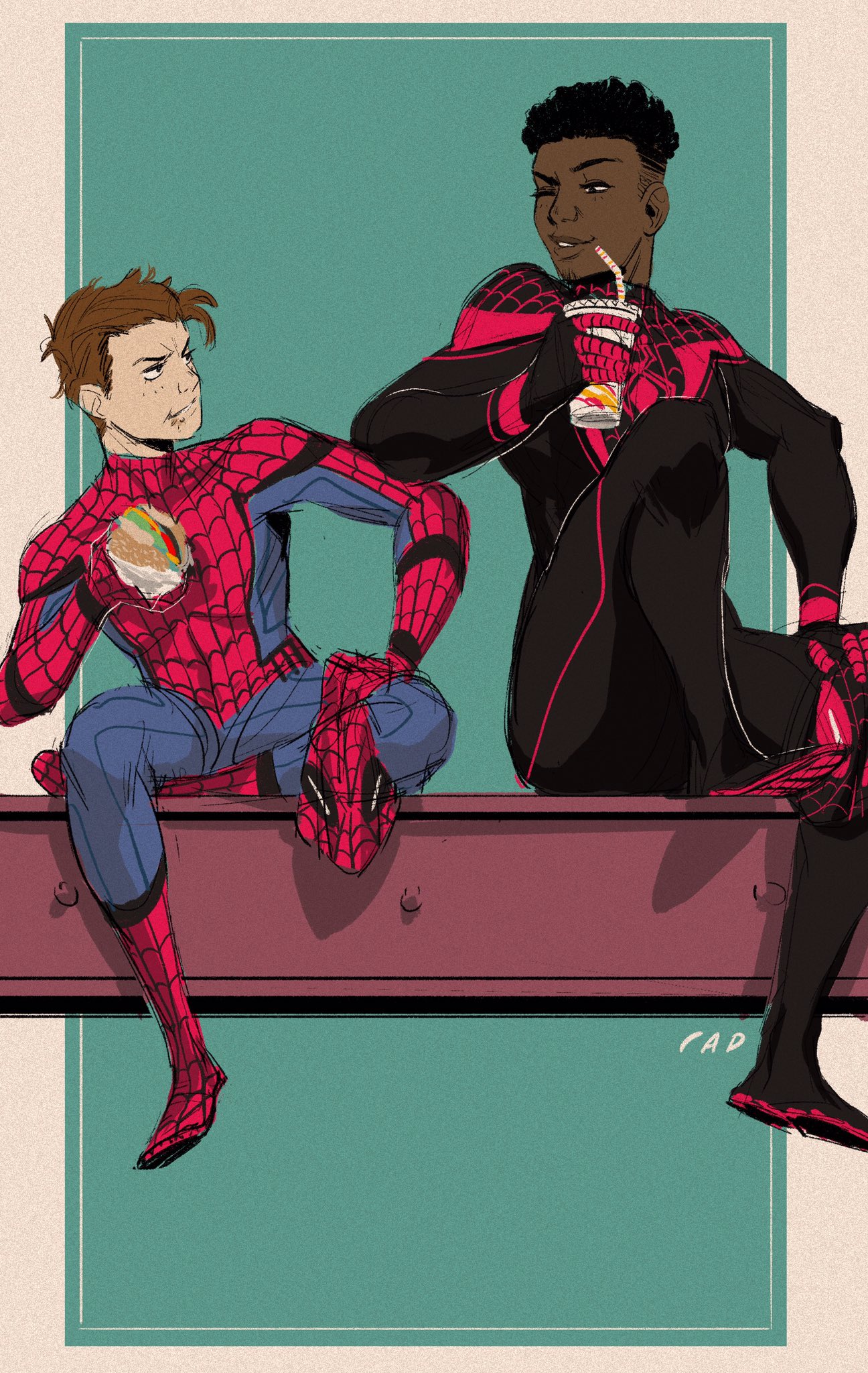 I saw this pic of Homecoming Peter with an older Miles and I just had to sh...