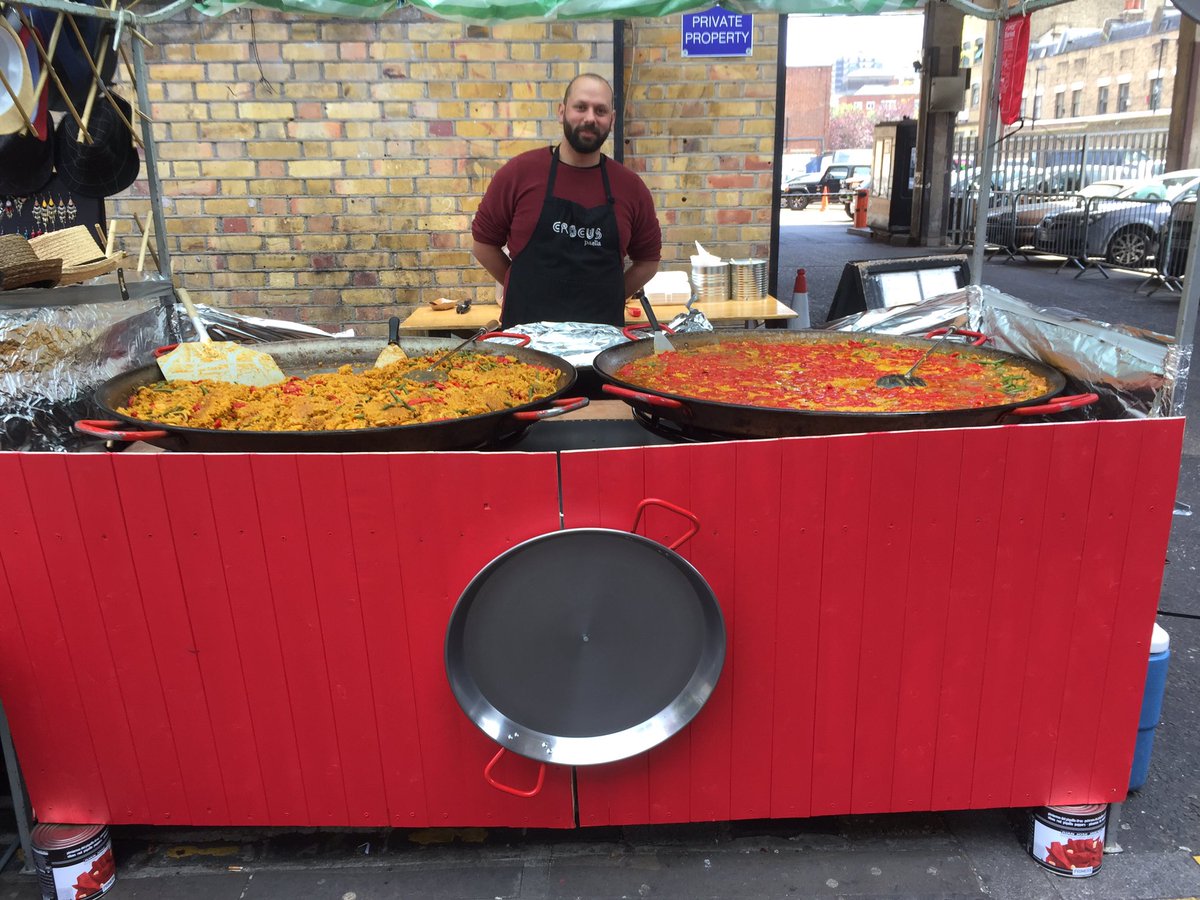 CrocusPaella's tweet photo. @gpap45 and Jose are going to be ricing up the most amazing #paella for you @StreetDiner #Brighton today! https://t.co/UsTe19NLF4