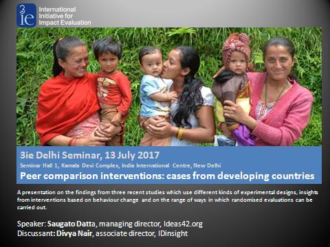 Join SaugatoDatta <a href="/sd268/">David S</a> &amp; <a href="/IDinsight/">IDinsight</a>'s Divya Nair for #3ieDSS 13 July :Discussion on recently concluded field #RCTs bit.ly/2tocLdE