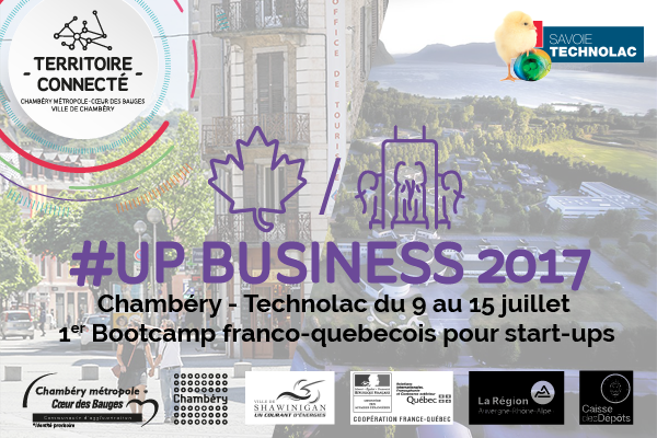 Du 9 au 15 juillet, l'aventure continue entre #Chambéry et le #Québec  #UPBUSINESS17 ow.ly/u24B30d7kae CC <a href="/villeshawinigan/">Shawinigan</a>