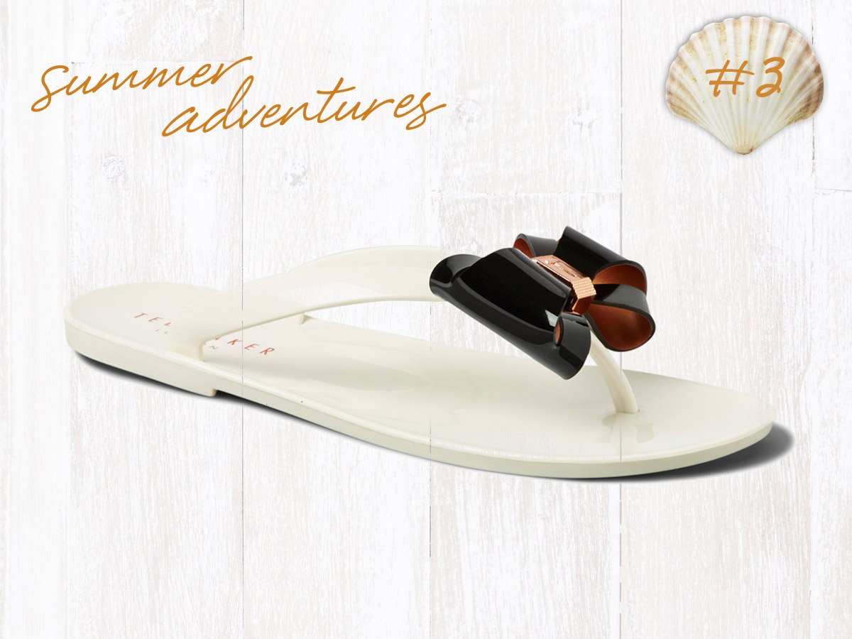Win these <a href="/ted_baker/">Ted Baker</a> flip flops perfect for #summeradventures. Simply like and retweet to enter, terms apply > ow.ly/iFsK30dlCKZ
