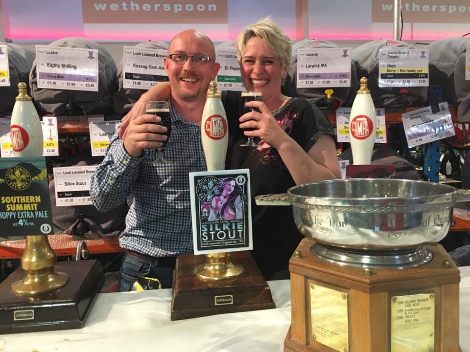 Loch Lomond Brewery celebrate Silkie Stout winning CAMRA Champion Beer of Scotland. Fantastic result. #camra #realale #caskbeer #craftbeer