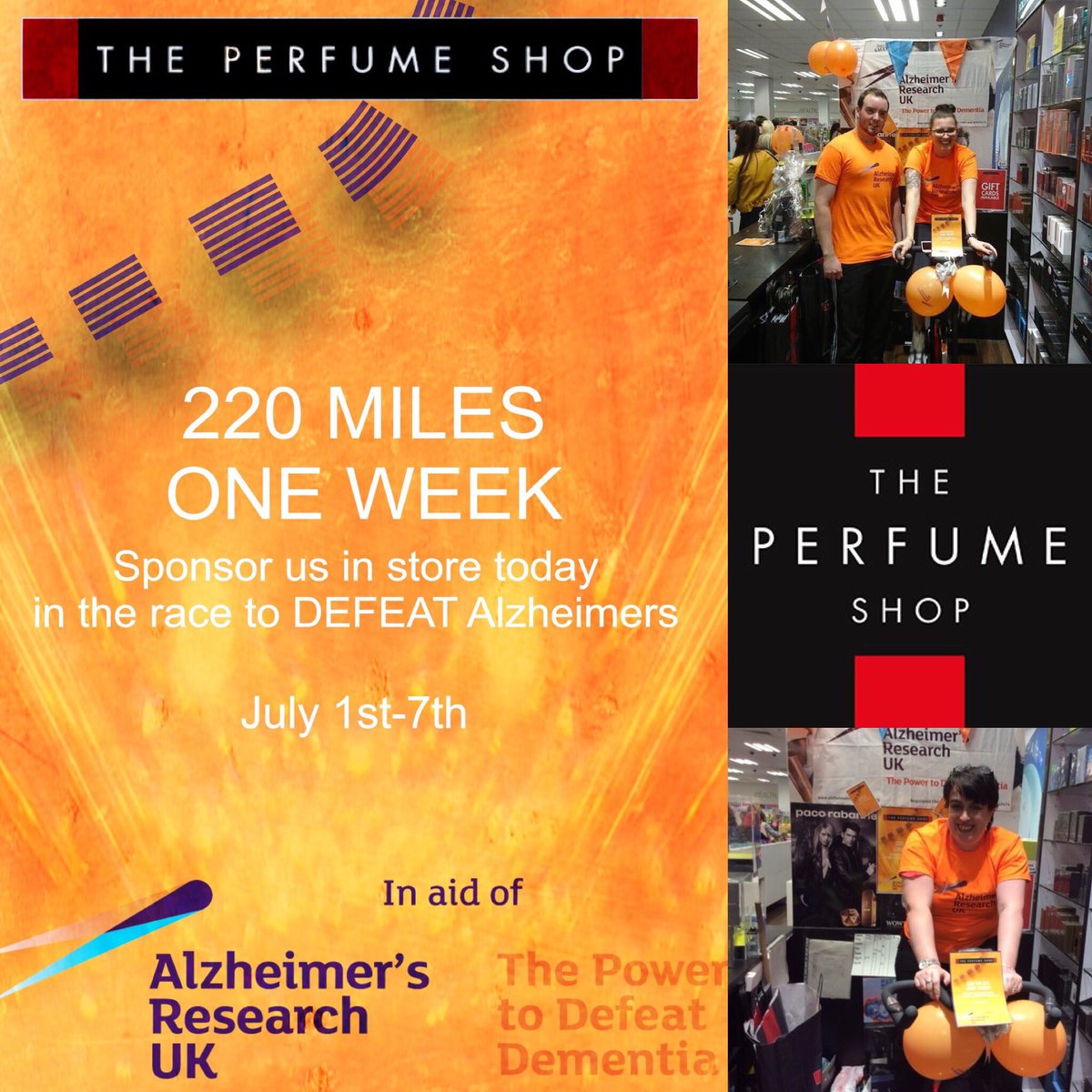 Good luck to our team in #Bullring braving a 220 mile bike ride in-store this week! ⭐️⭐️ Click to support them! tinyurl.com/yb6oxa48