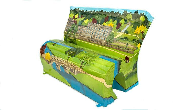 SittingWithJane's tweet photo. This weekend is @basingstokelive 🎉 Take pics with the 2 benches at War Memorial Park &amp; vote for your favourite! #BLive17 #SittingWithJane https://t.co/UvvEIGa4PX