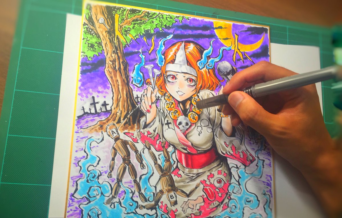 吉村拓也 イラスト講座 さんのツイート イラストルーレットで描いてみた 完成イラストはこんな感じです 下のリンクから イラストメイキング がすぐ見れます T Co Gcljubddhv