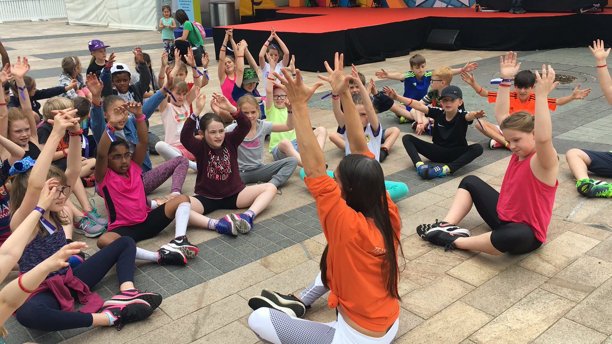 YOUTHCHARTER's tweet photo. Yoga time with @yogassentialapp @HolisticMcr @BongoSean #CBBC Summer School #youthcharter #CBBC2017 #LegacyOpportunity4All https://t.co/6eZpCLz6h3
