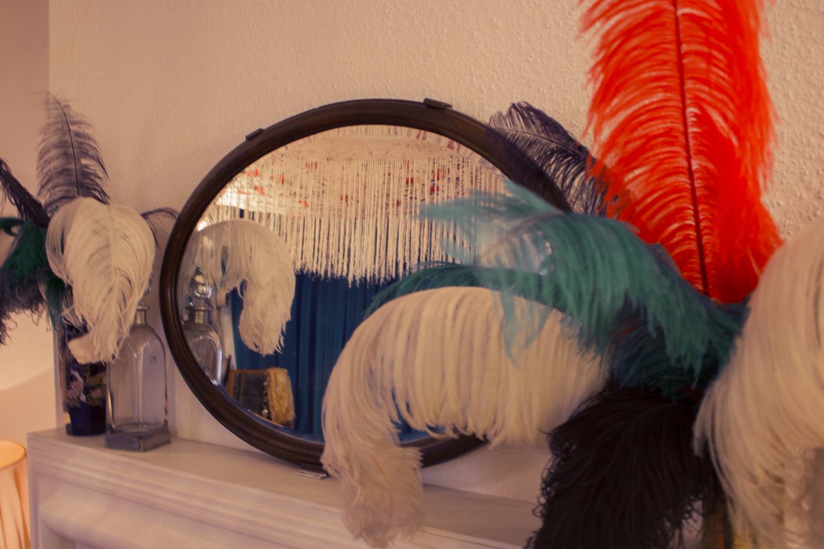 This is Hendrix's original mirror, and it still stands proudly on the mantelpiece in his bedroom. Come and take a look! #BecauseOfMusic