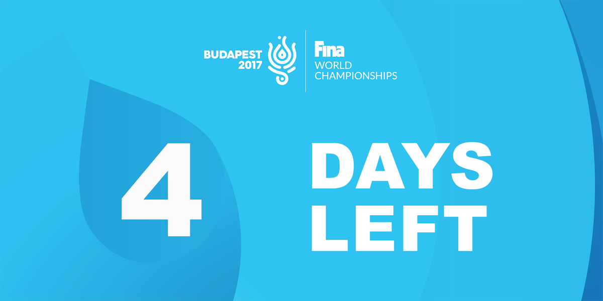 WorldAquatics's tweet photo. Coming up to #FINABudapest2017 https://t.co/63xflCXdJN