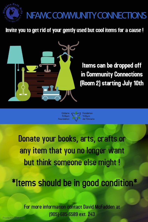 We are looking for garage sale donations.