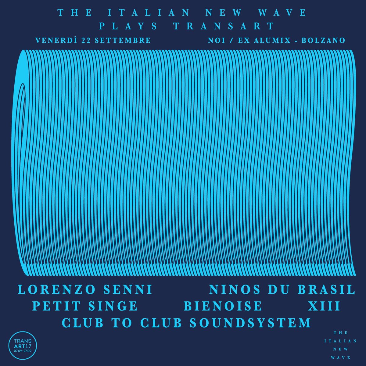 THE ITALIAN NEW WAVE (@itnewwave) on Twitter photo .<a href="/LorenzoSenni/">Lorenzo Senni</a> will perform at <a href="/ITNEWWAVE/">THE ITALIAN NEW WAVE</a> plays <a href="/fest_transart/">Festival Transart</a> on Friday 22nd Sept at NOI (ex Alumix) in Bolzano.
youtube.com/watch?v=M2AEex… .<a href="/LorenzoSenni/">Lorenzo Senni</a> will perform at <a href="/ITNEWWAVE/">THE ITALIAN NEW WAVE</a> plays <a href="/fest_transart/">Festival Transart</a> on Friday 22nd Sept at NOI (ex Alumix) in Bolzano.
youtube.com/watch?v=M2AEex…
