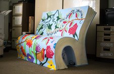 Love this! 😄💕📚 Book-shaped bench exhibition and trail this summer in Manchester bit.ly/2tPydcs