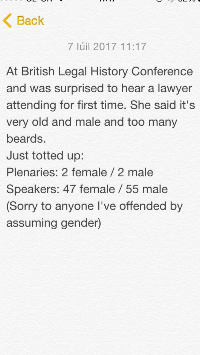 ColemanDennehy's tweet photo. @ManelWatchIre @SeldenSociety @IrLegalHist @UCDLawSchool
#BLHC2017 #GenderProgress #LegalHistory https://t.co/bVXzMWiZ5M