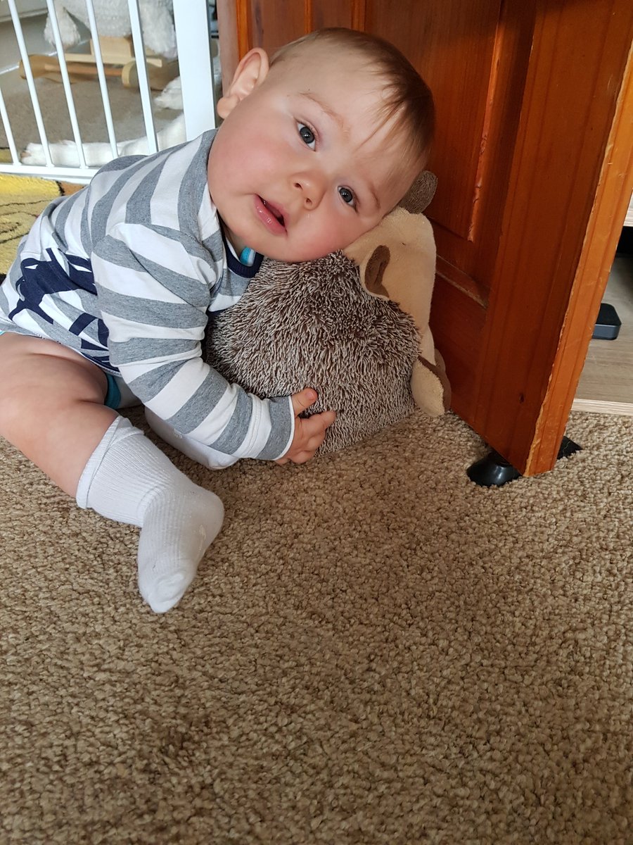 raff0412's tweet photo. Even the doorstop gets a hug. Smiling loving boy. You're my son and I'm very proud of you each and every day. https://t.co/RZ7ZOXAADo