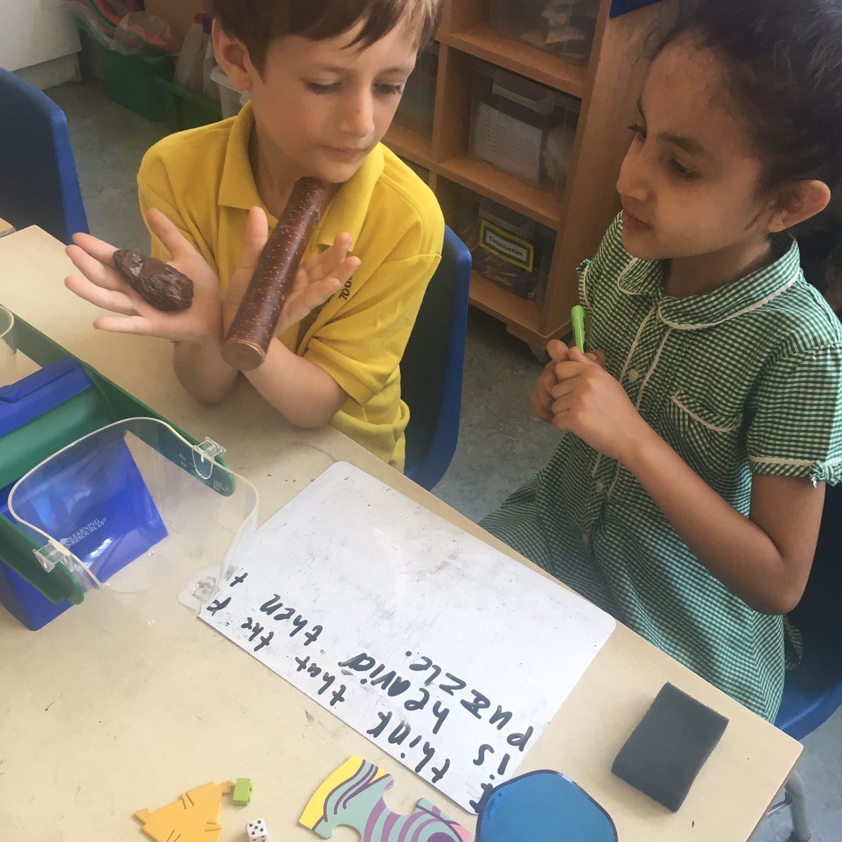 AvonmoreSchool's tweet photo. Year One have been busy investigating, estimating and comparing the weight of classroom objects #mass #makeyourguess https://t.co/YDKaHlfMVr