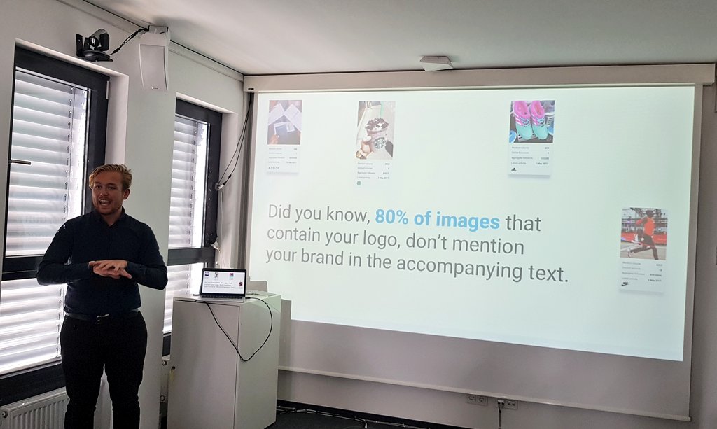 BrandwatchDE's tweet photo. #ImageInsights: 80% of Images that contain your logo don't mention your brand in the text - @p_agnew at #BWInspiration https://t.co/ADS5hPTAQD