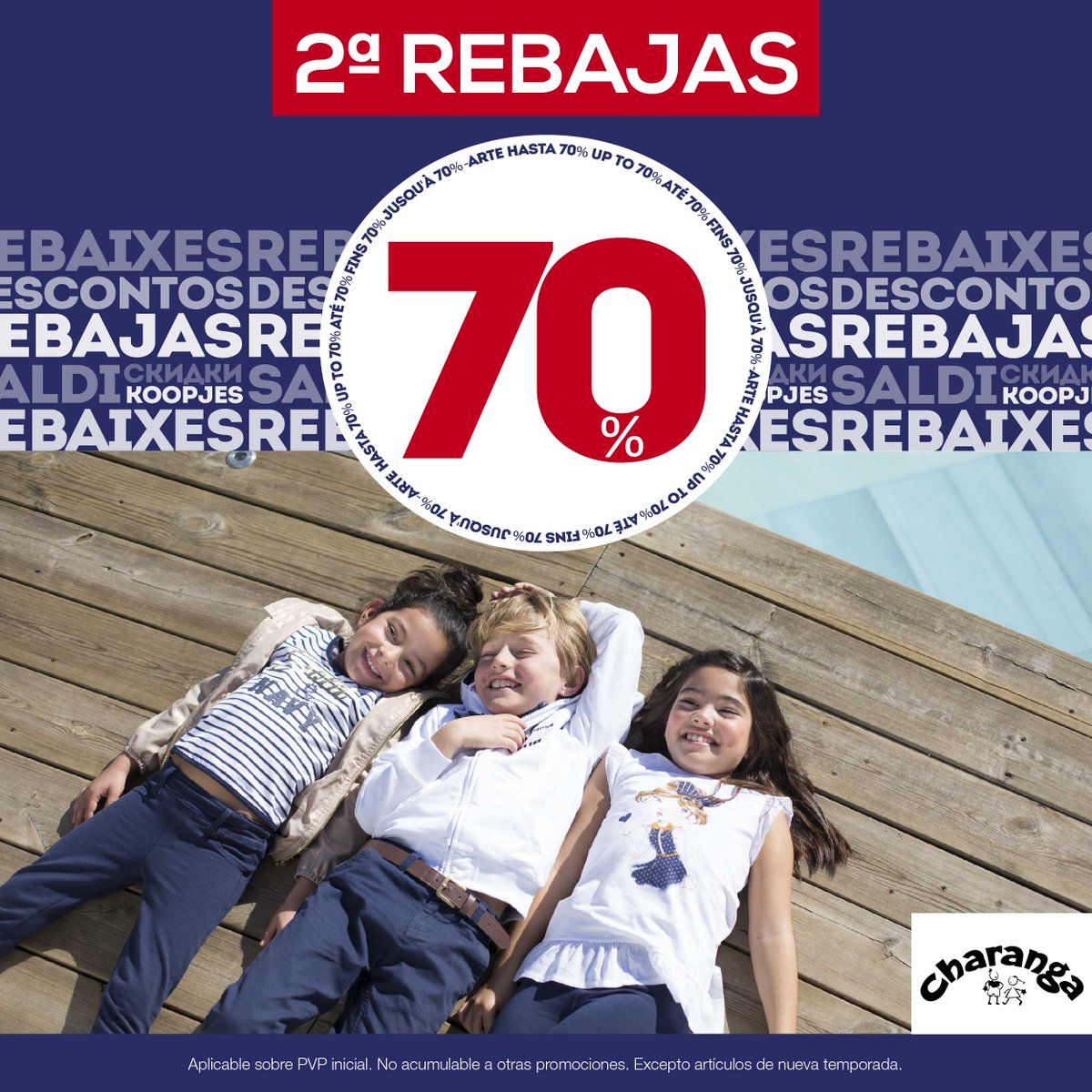 🎉¡SEGUNDAS #REBAJAS!🎉 ¡Hasta 70% de descuento! 😮 Ya en tus tiendas <a href="/CharangaNEWS/">Charanga</a> , córners <a href="/elcorteingles/">El Corte Inglés</a> y en charanga.es 😁