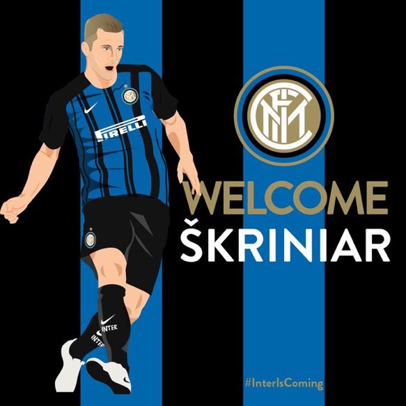 inter_latino's tweet photo. El Inter hace OFICIAL el fichaje de Milan Škriniar. Firmó un contrato por 5 años. https://t.co/GRl7NJBcks
