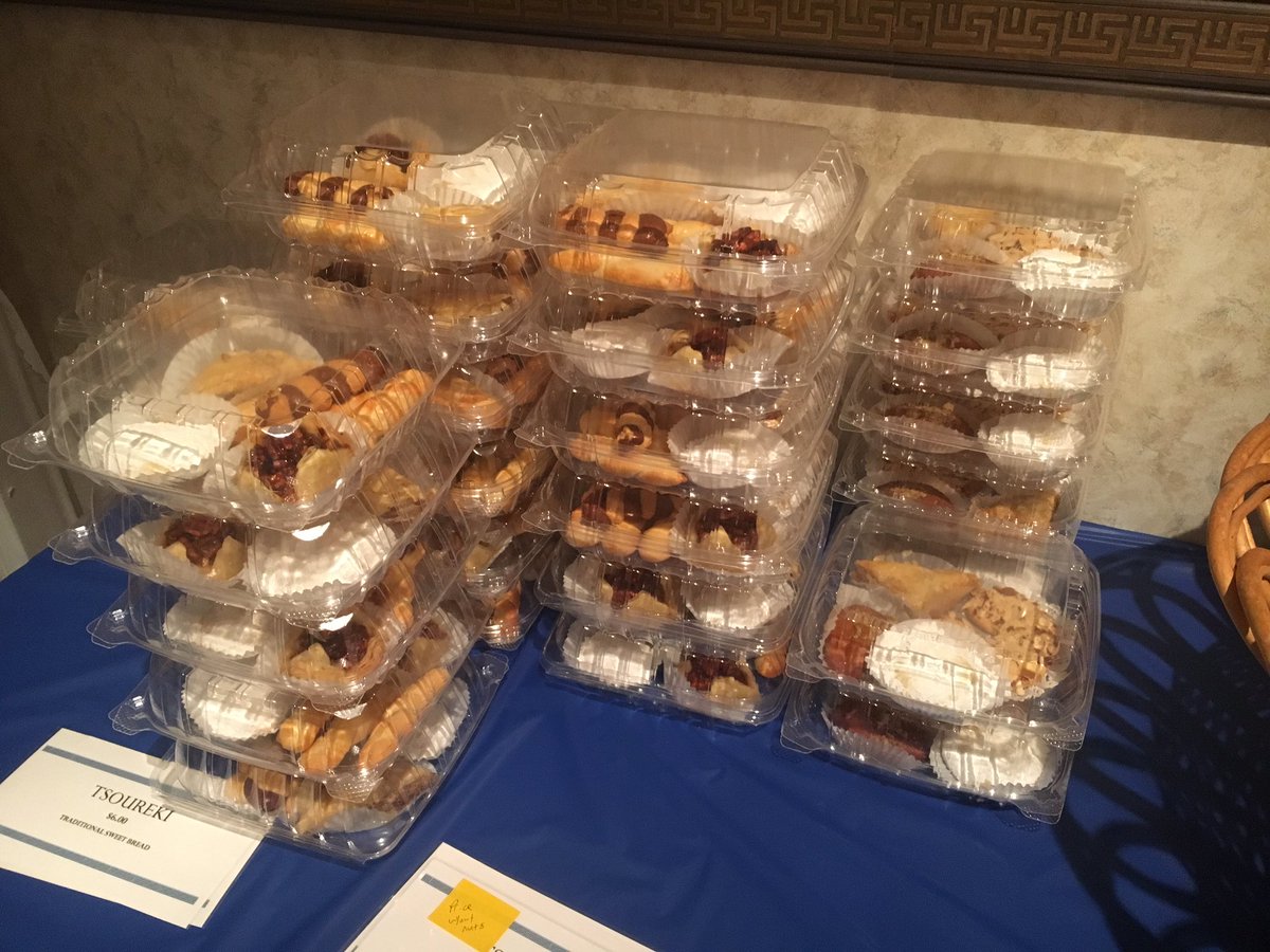 SimoneCuccTV's tweet photo. Huge thanks to the Greek Church for the delicious pastries! Head out to #GreekFest this weekend to try them out! #SummerFunFriday https://t.co/kXOydWuMP0