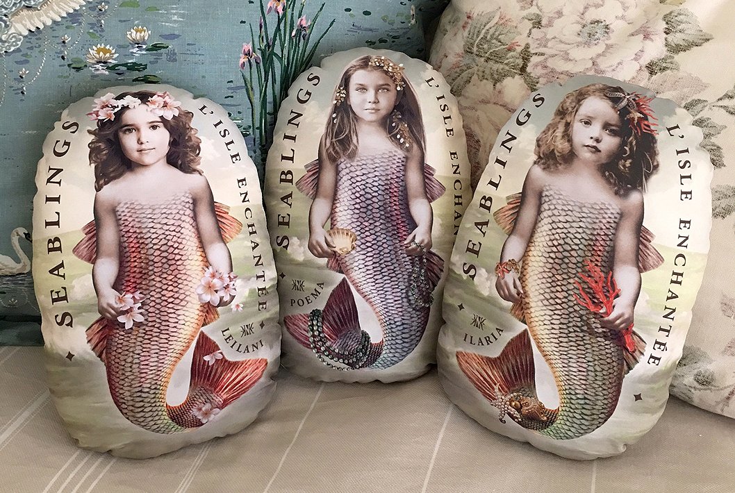 LisleEnchantee's tweet photo. Leilani, Poema and Ilaria
Your soft little #mermaid #cushion companions.
https://t.co/foRt7SjtBS  
#homewares #fragrance #stationery https://t.co/R1cmB2kxA9
