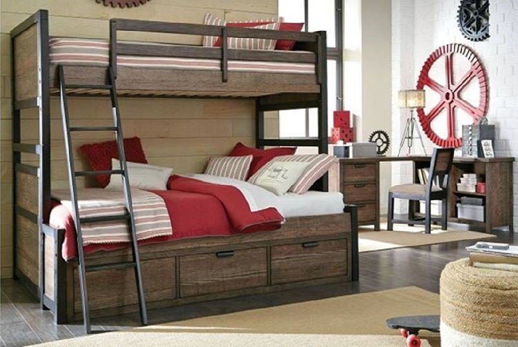 TheClassyHome's tweet photo. #FridayFeeling Fulton #County Tawny #Brown #Wood #Twin/Full #Bunk w/#Under #bed #Drawer https://t.co/B6Ju56KtUo https://t.co/wkS47mPzsz