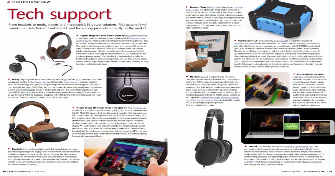 InflightDublin's tweet photo. Read the latest article in @paxintl about the latest IFE innovations! Including our own #Everhub! https://t.co/9FY6DzCelN https://t.co/0eJ2rsGCJ0