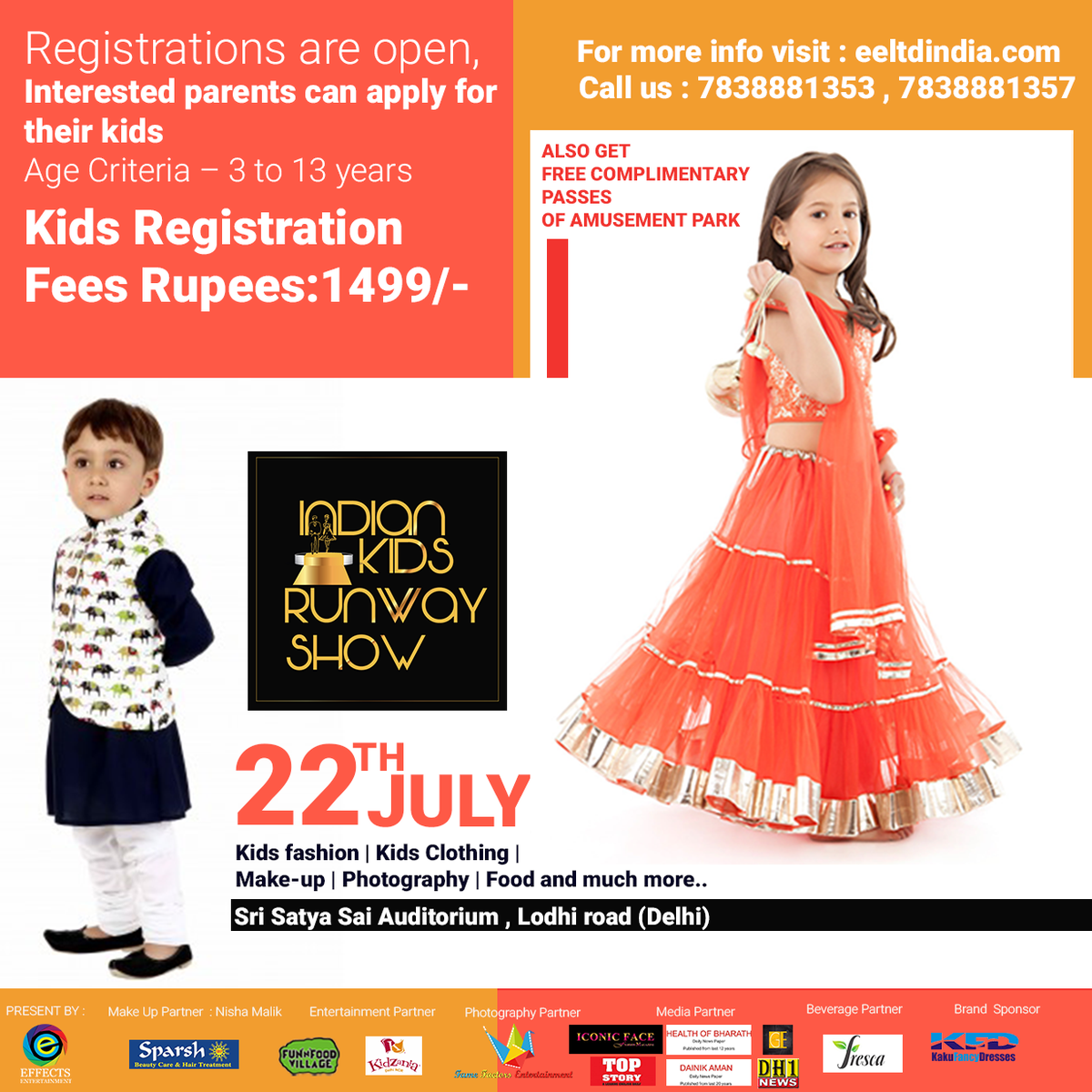 KidsRunway's tweet photo. #Registrations are open
7838881353
https://t.co/72853XZWVk … … … …
#fashionevent #kidsclothes #kidsshopping #kidsmodel #kidsrunway https://t.co/LQOLE8cD1X