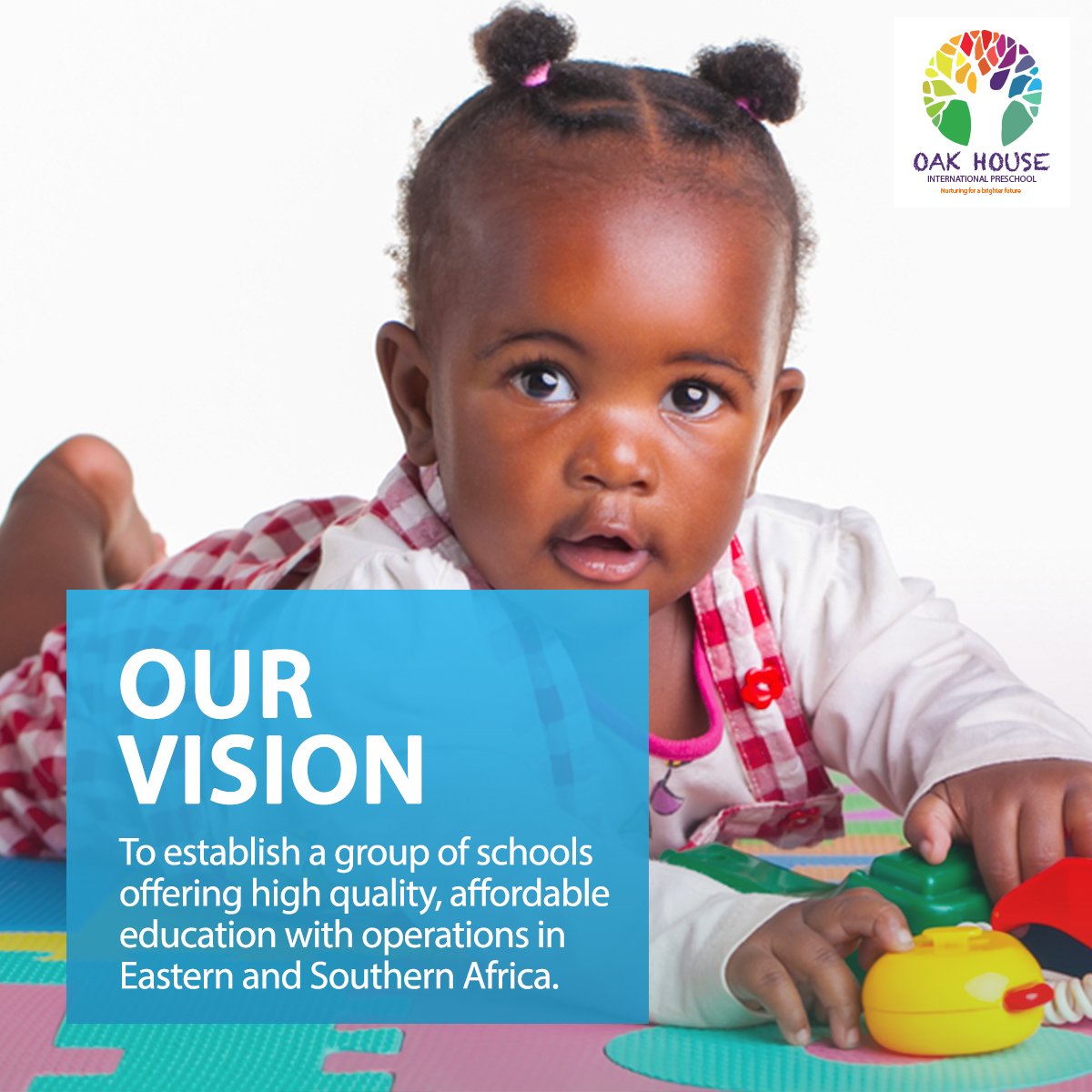 OakHouseIntl's tweet image. Our vision is to make affordable high quality education within reach for parents in East &amp;amp; South Africa #FoundationForGrowth #preschool