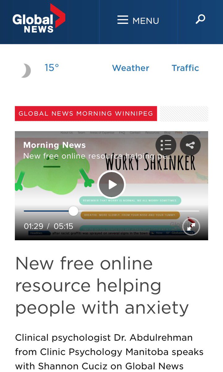 winnlovewinn's tweet photo. Thank U @ShanCuciz &amp; @globalwinnipeg 4 covering our #worryshrinker #anxiety tip sheets 4 #children (&amp; #grownups 2)! https://t.co/0JWGVOBy3x https://t.co/KFMSQg1DNe