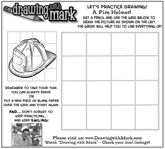 DrawingWithMark's tweet photo. #LetsDraw a #FireHat on Friday. "A Day at the Fire Station" DVD at your library @Dreamscapeaudio on @HooplaDigital digital #LovetoDraw https://t.co/21cV61NfTP