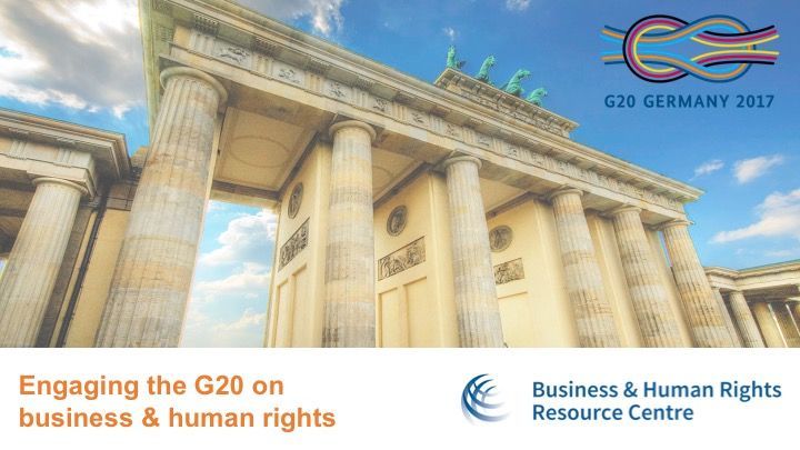 Strengthening corporate #duediligence in transnational #supplychains at the #G20 | @siweiluozi #bizhumanrights: buff.ly/2tUtmaC