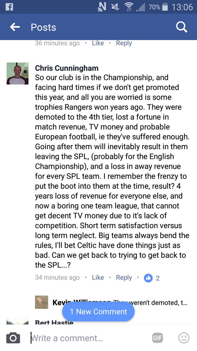 CraigWiseman88's tweet image. Dundee Utd fan comment on their FB statement ha 👍