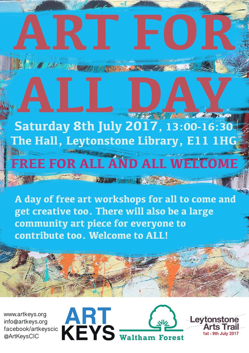 Come to Leytonstone library tomorrow afternoon and create!!! Free for all! <a href="/Leytonstone_Art/">LeytonstoneArtsTrail</a> <a href="/Artspedition/">Keryn</a> <a href="/LstoneUFChurch/">Leytonstone United Free Church</a>