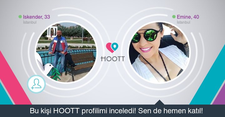 #HOOTTapp Yakınındaki kişilerle sohbet etmek için HOOTT indir. HOOTT ile Eğlen! goo.gl/jPUaB0
