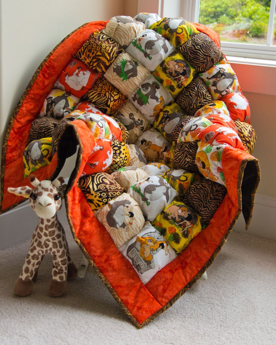 ON SALE NOW #Mowgli #JungleBook  #PuffQuilt #Baby #tummyTime #Quilt #ShowerGift  #Newborn #Nursery #newMom #BabyGift buff.ly/2tlHKHg