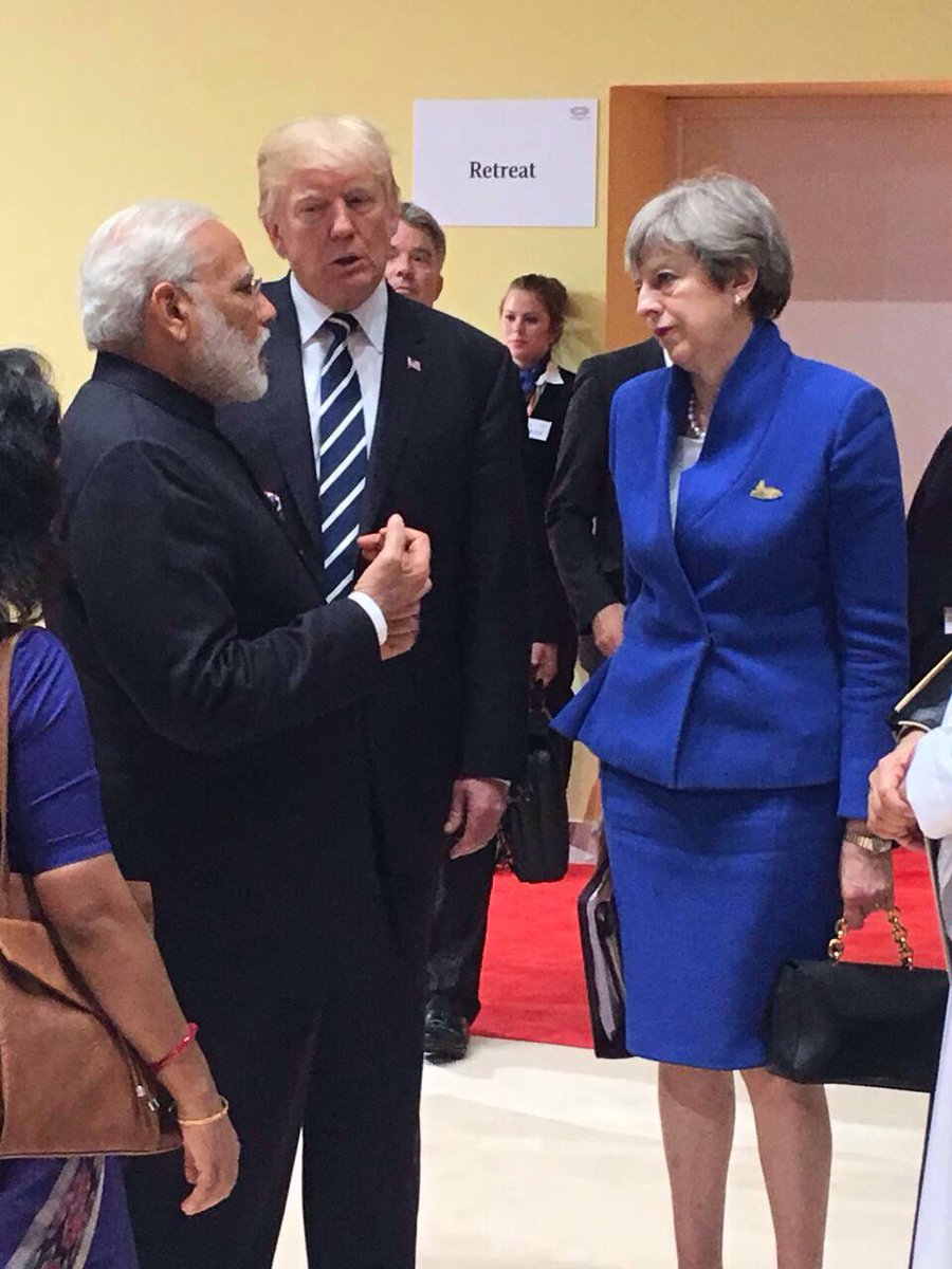 PM Narendra Modi at G20 with other world leaders | Donald Trump | Theresa May
