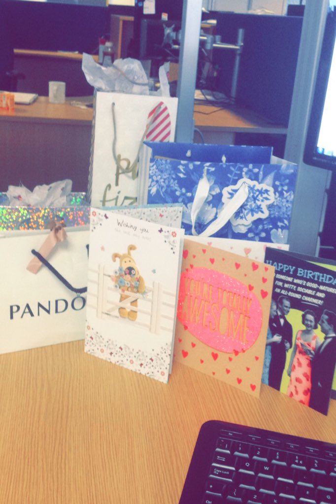 AnnG1992's tweet photo. Working @Servest_UK on your Birthday is actually quite fun. Especially when presents are involved 😍 #servestcompliance #llewellynsmith https://t.co/78XvsCoeBn