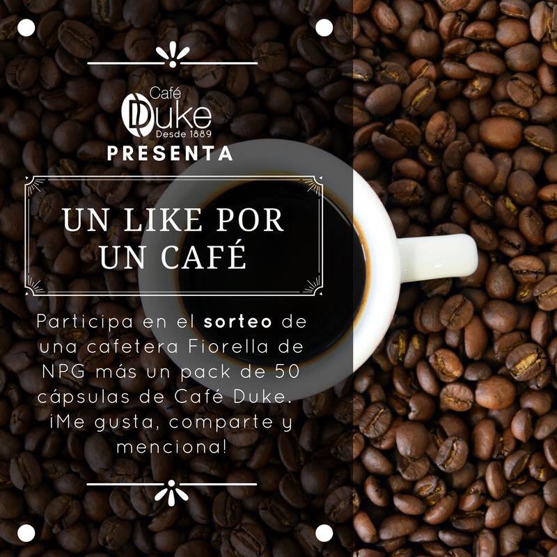 Cafe_Duke's tweet photo. Recordad que el sorteo #UnLikePorUnCafe es solo para Facebook!
#CafeDuke https://t.co/69RhR8n6J7