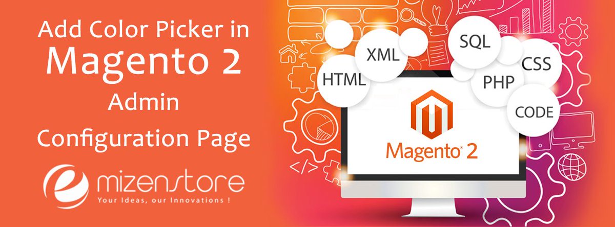 EmizenTech's tweet image. Go through the post to know how to add #colorpicker in #Magento2 admin configuration page. 
buff.ly/2txVRYk  #magento2modules